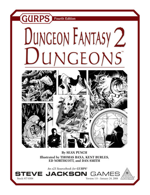 Cover of Dungeon Fantasy 2: Dungeons