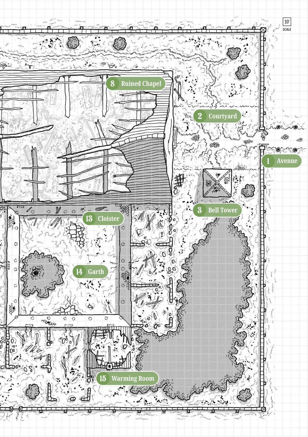 Surface Ruins — east half